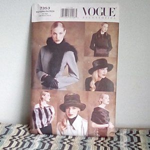 Vogue #7353 Accessory Hat/Scarf/Muff Pattern